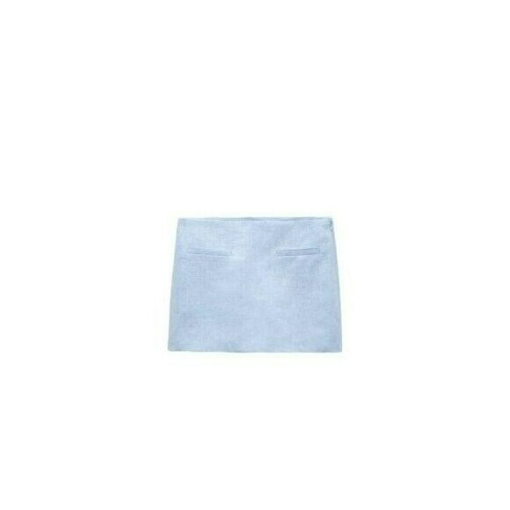 ZARA LINEN SKIRT BLUE SIZE    Xs | 3260/710  100% Linen